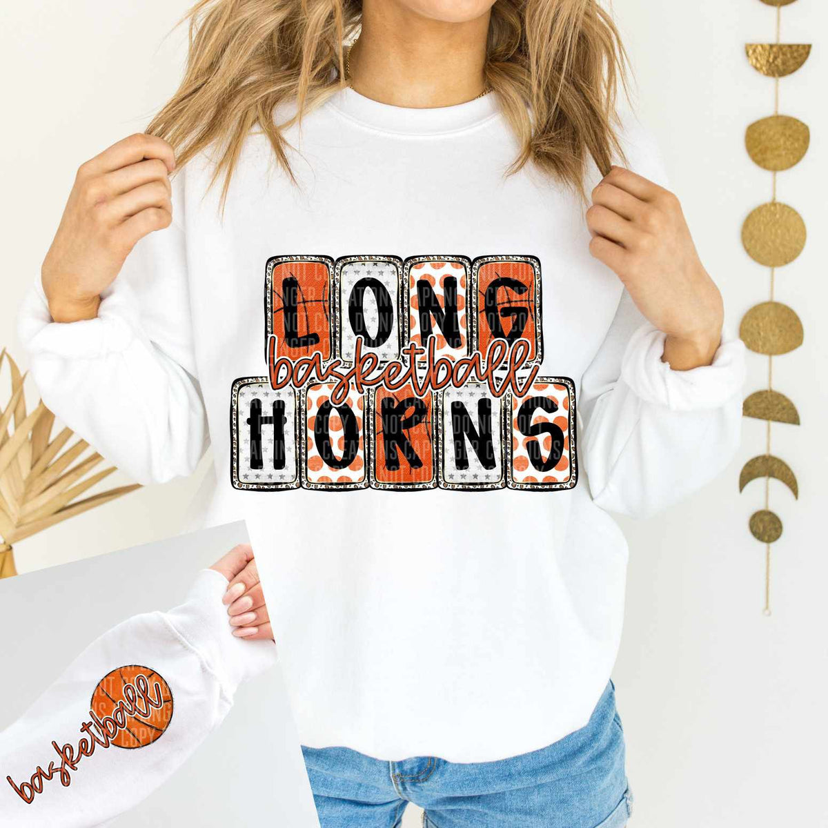 Longhorns Basketball FRONT (Caplinger) 82905 DTF transfer