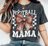 Football mama white checkered 64953 DTF transfer