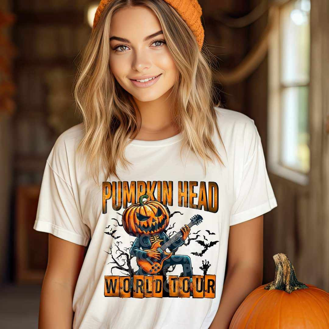 Pumpkin head world tour (PH) 55893 DTF transfer