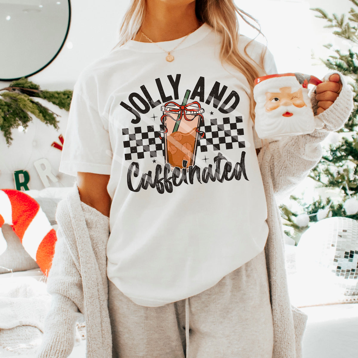 Jolly and Caffeinated iced coffee (scarlow) 114345 DTF transfer