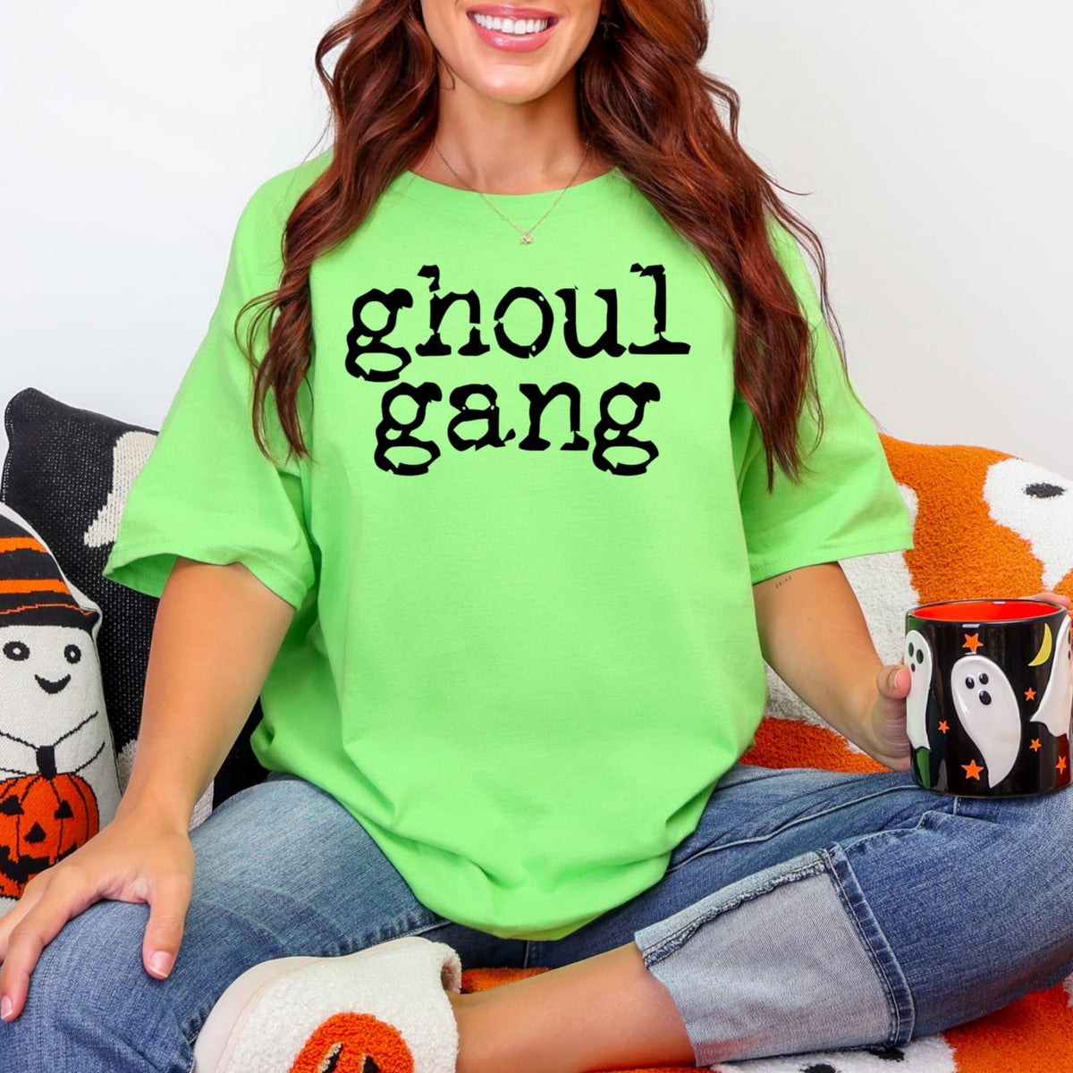 Ghoul Gang black font (abd) DTF transfer