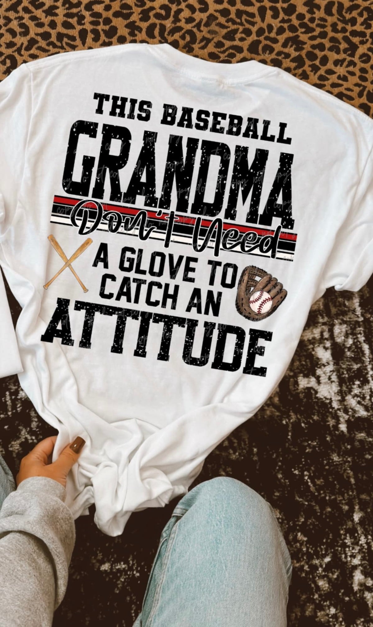 This baseball grandma don’t need a glove to catch an attitude (VIRGO) 90545 DTF transfer
