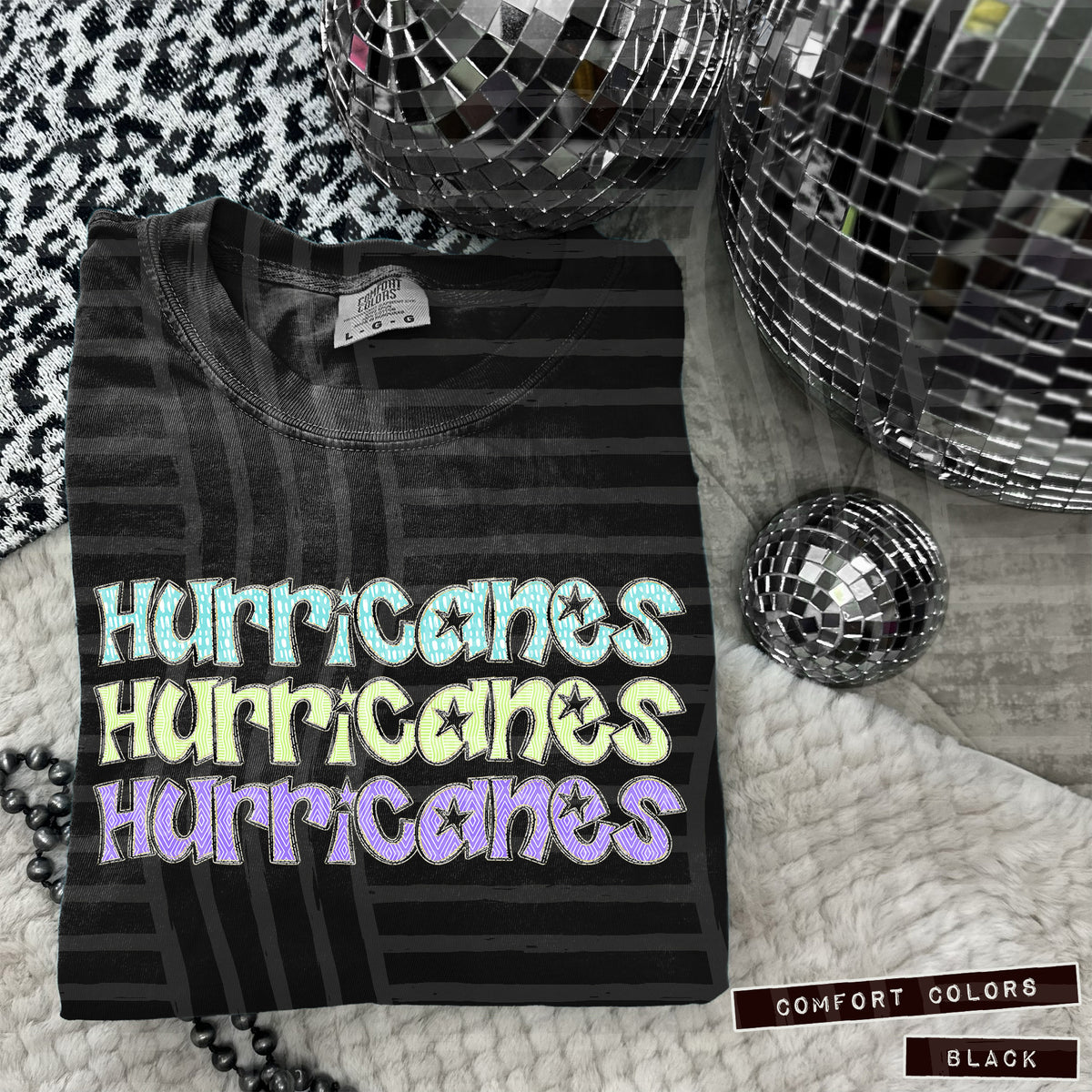 Hurricanes Pastel Star Stacked (Caplinger) 101611 DTF transfer