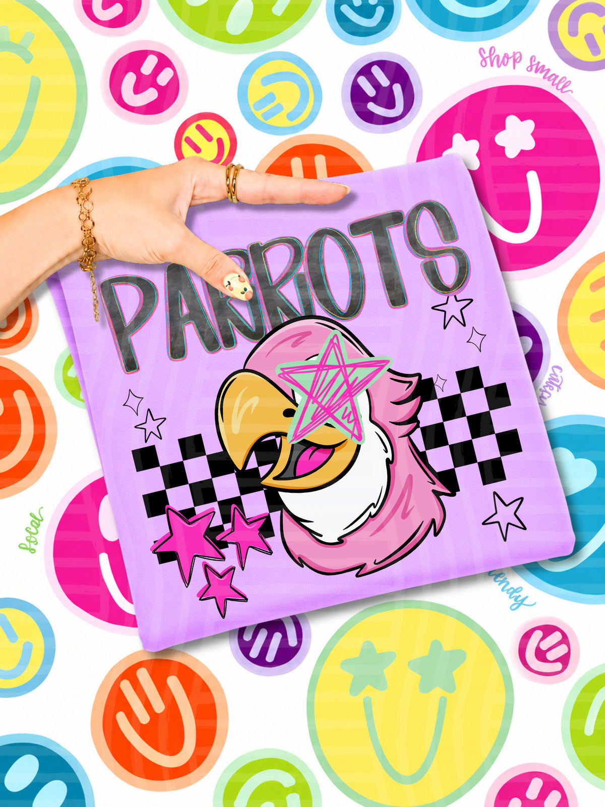 parrots starry eyed checks (CAPLINGER) DTF Transfer
