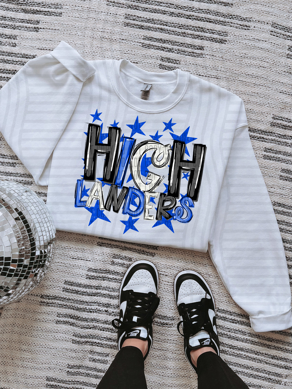 highlanders black and blue with blue stars (caplinger) DTF Transfer