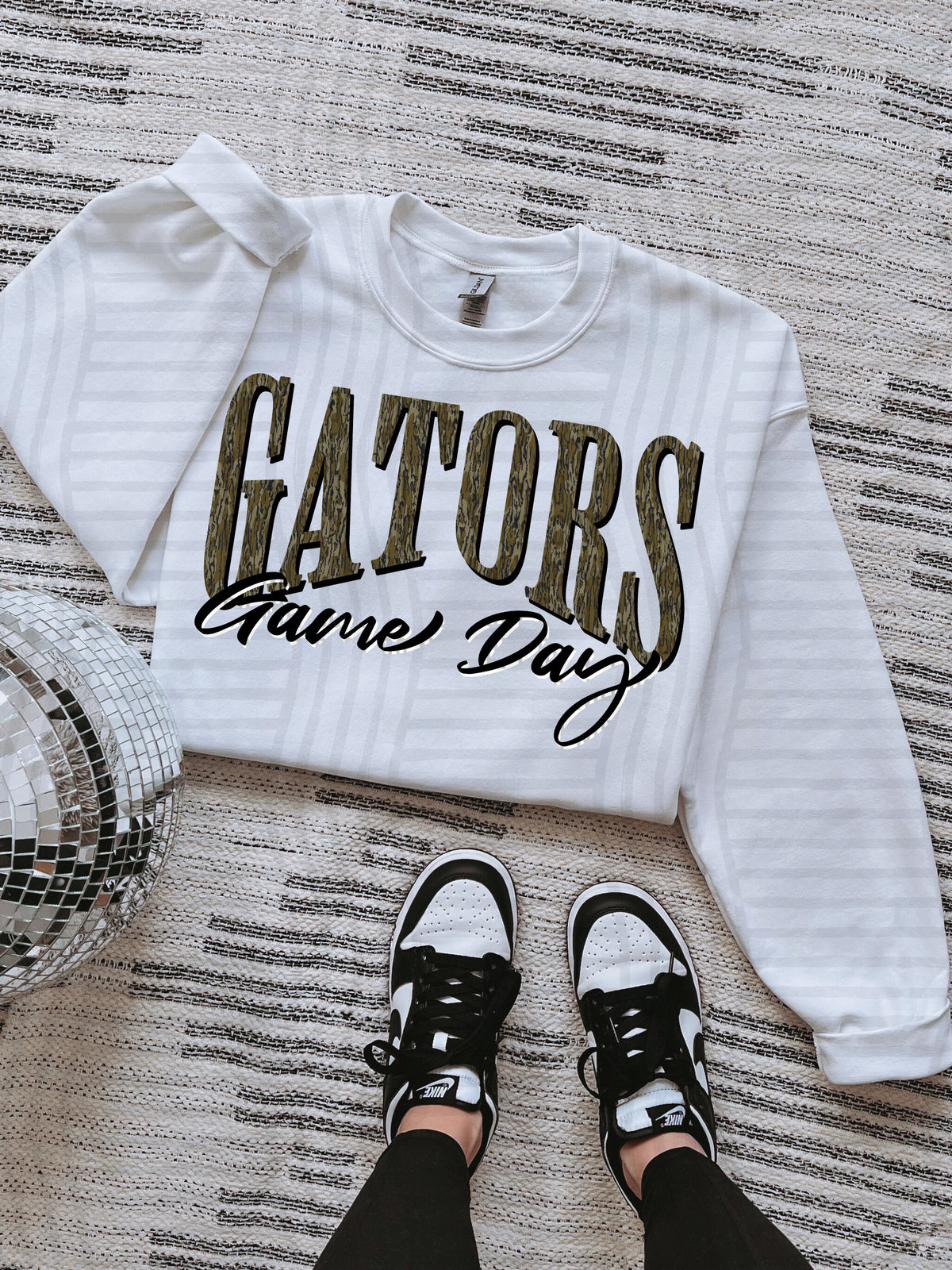 gators game day arched camo font (Caplinger) DTF Transfer