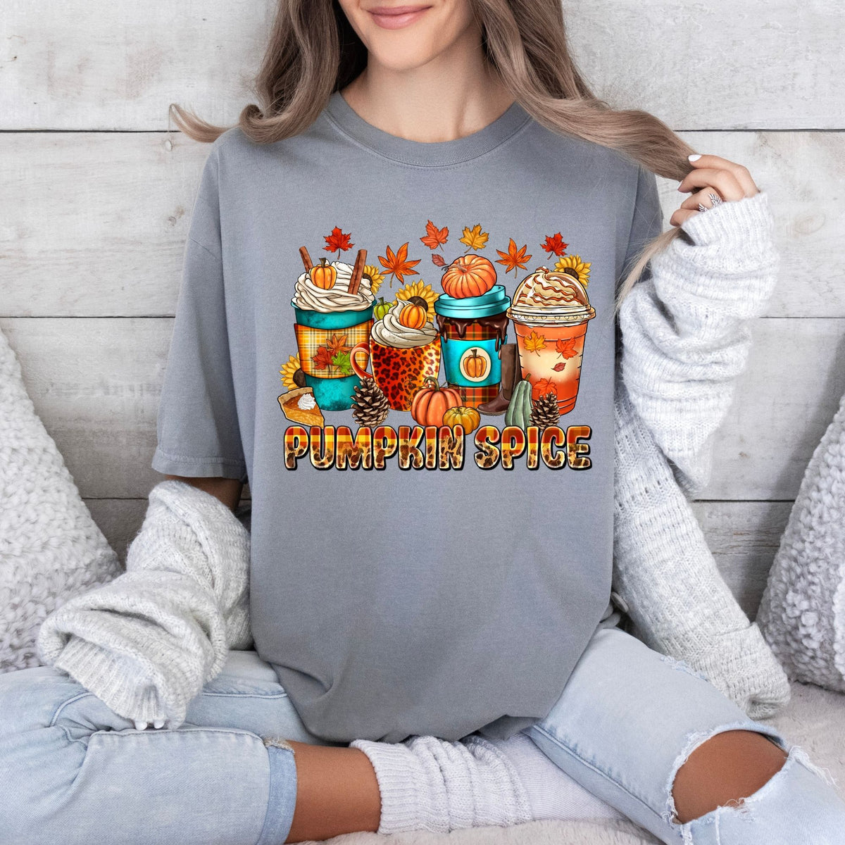 Pumpkin Spice Coffee-47201-DTF transfer
