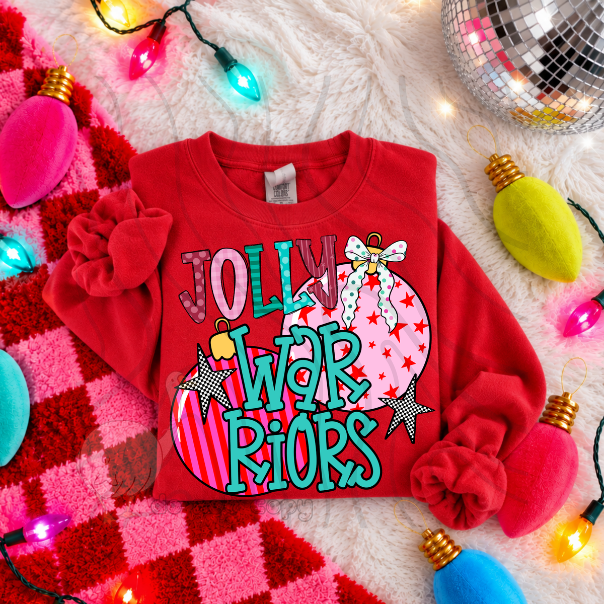 Jolly Warriors pink ornaments (DKD) DTF Transfer