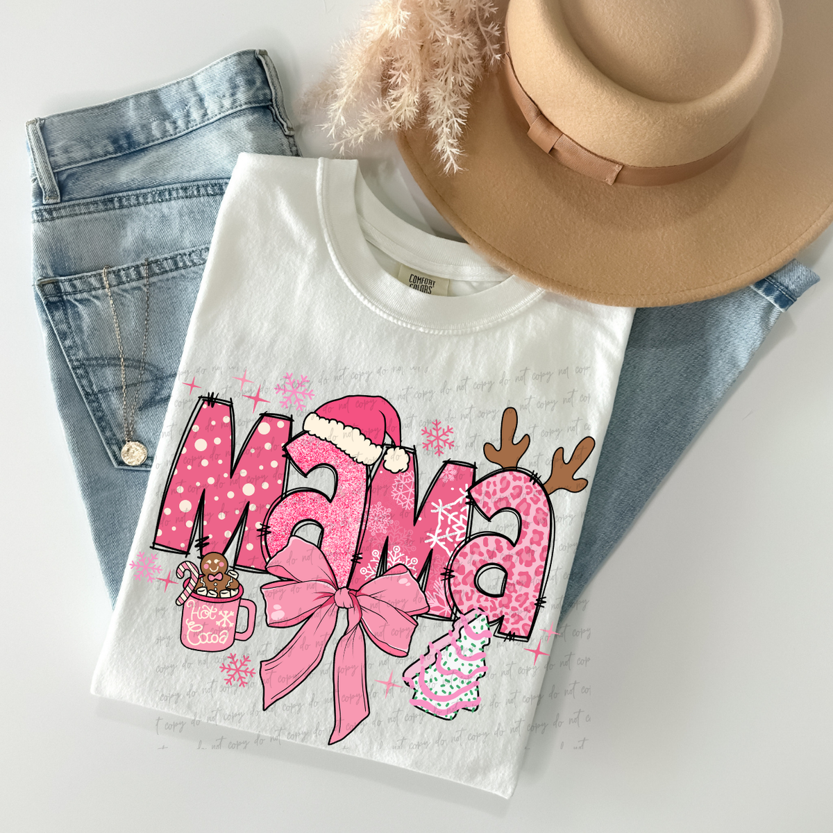 Pink Mama With Bow & Cake 68570 DTF Transfers