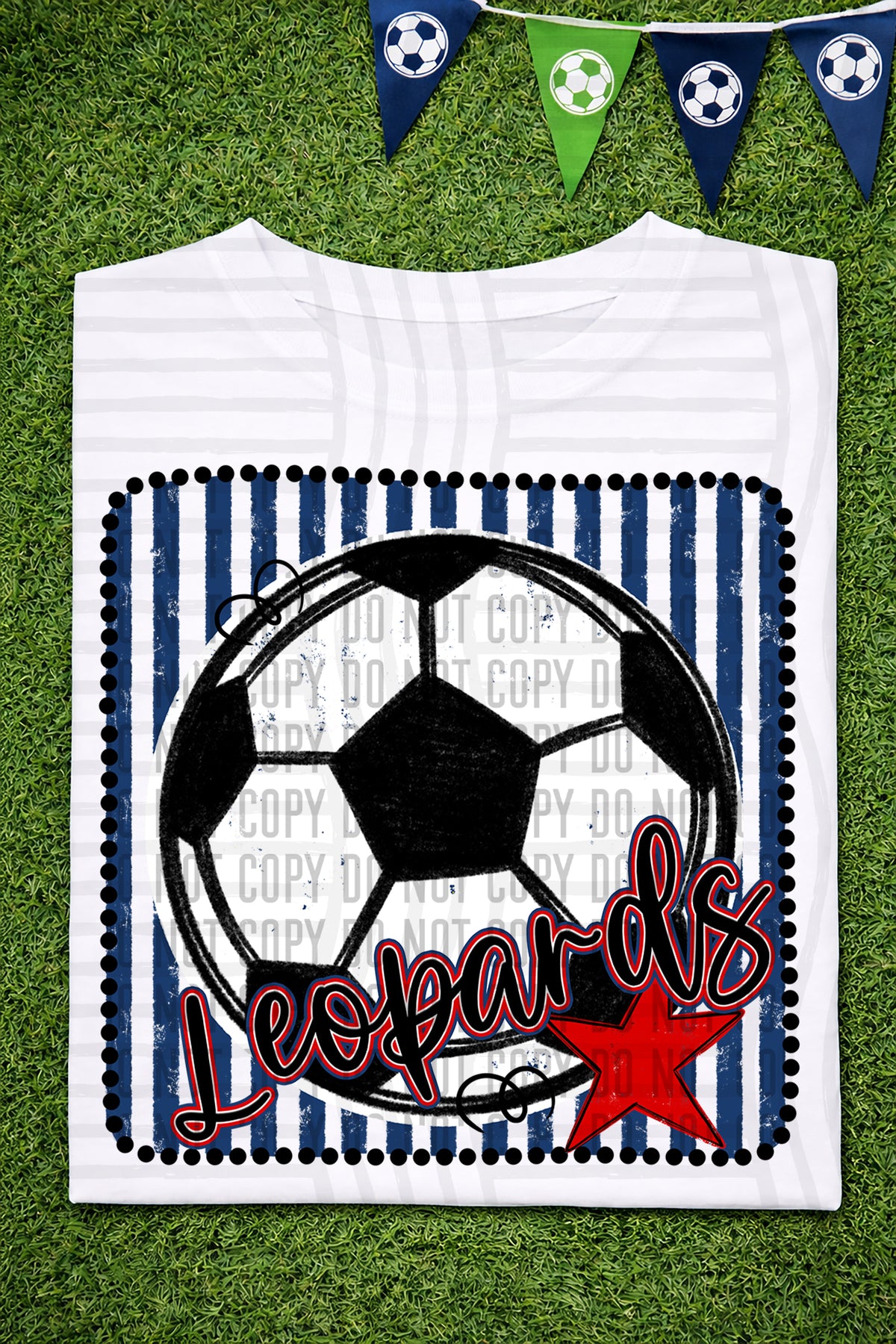 Leopards RWB Framed (Caplinger) DTF transfer