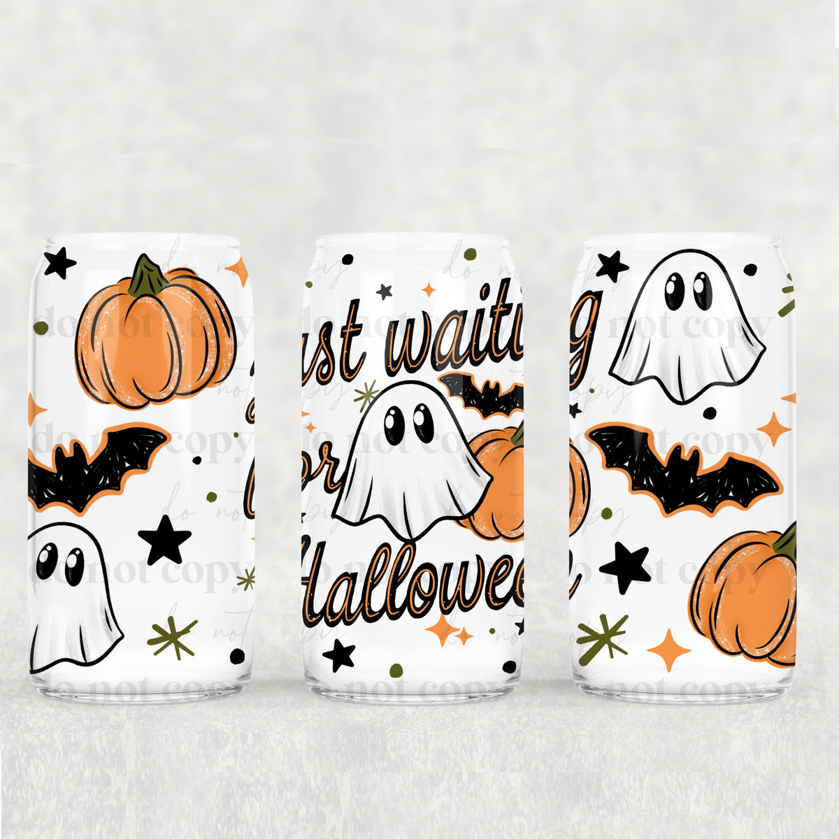 Waiting for Halloween ghost (CSC) UV DTF WRAP
