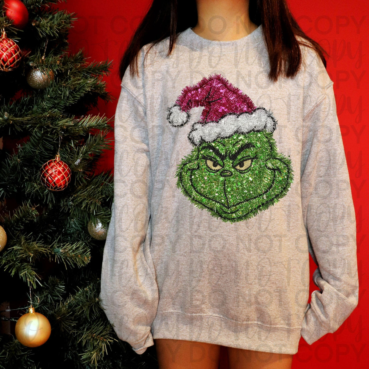 Faux Sequin Green Guy 117428 DTF transfer