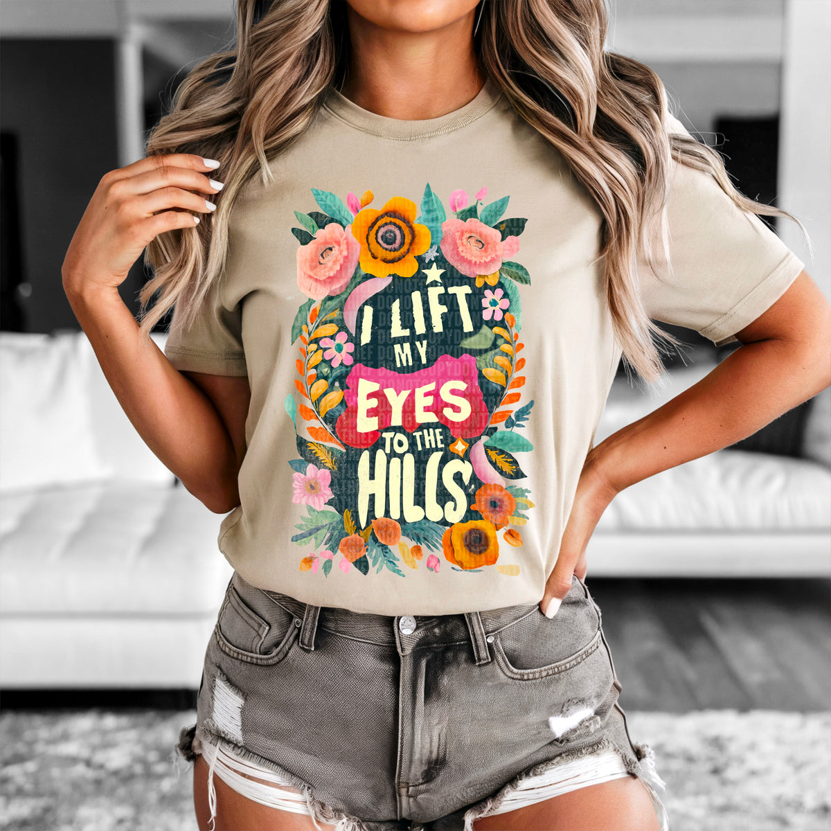 I lift my eyes to the hills 95001 DTF transfer