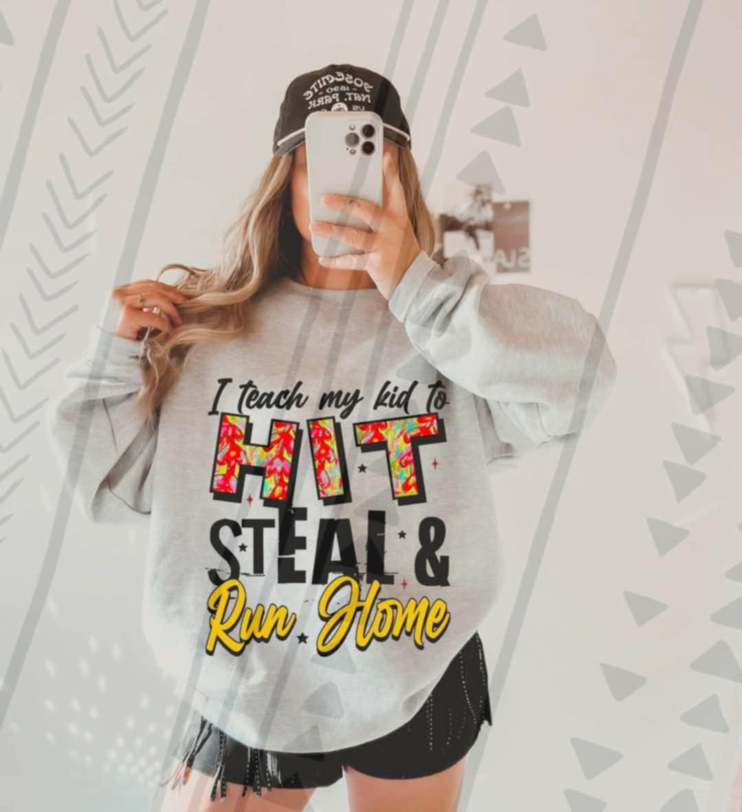 I teach my kid to hit steal & run home softball (TGG) 92468 DTF transfer