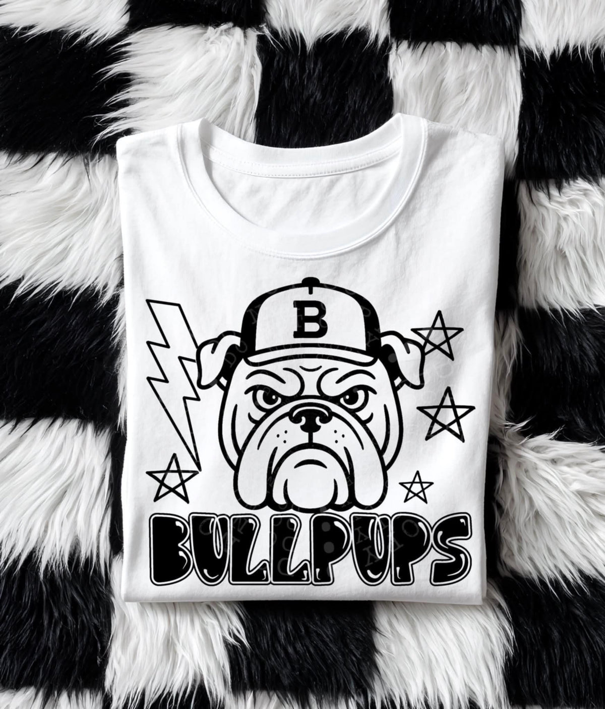 Bullpups Mascot BLACK (C’s) DTF transfer