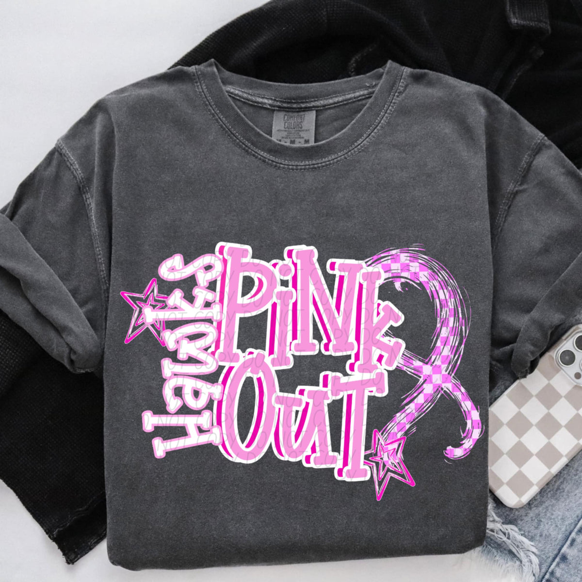 Hawks Pink Out (city) DTF Transfer