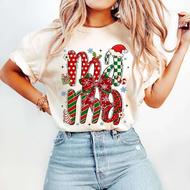 Mama wrapping paper font 62216 DTF transfer