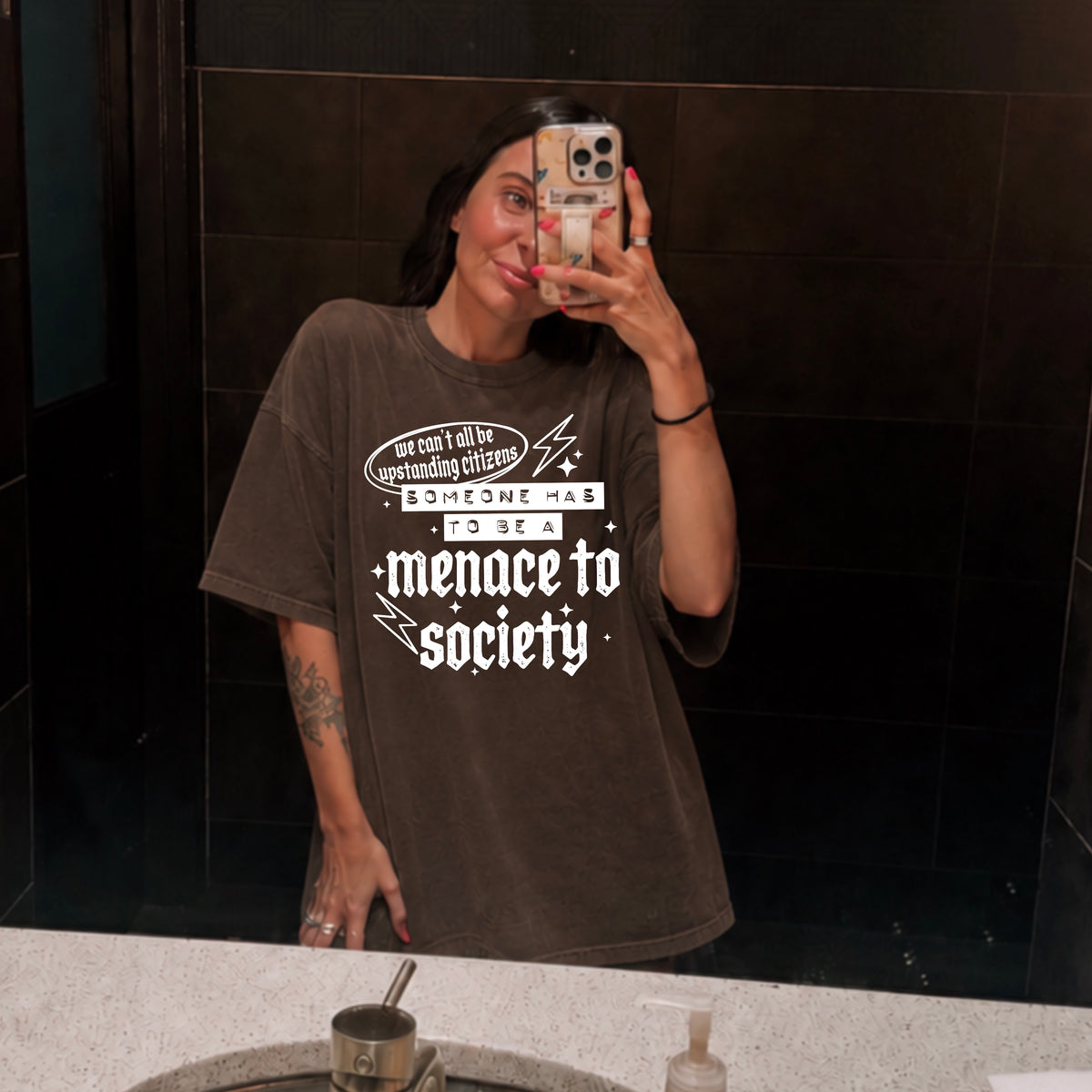 Menace to society (white) (CSC) DTF Transfer