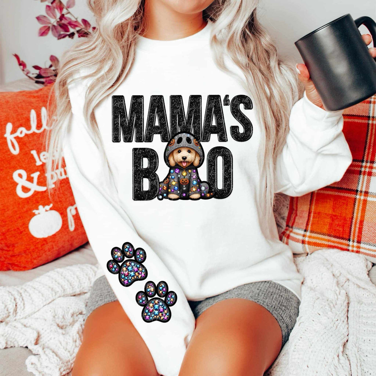 Mamas boo golden doodle FRONT ONLY 52894 DTF transfer