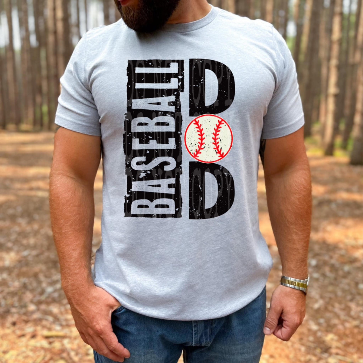 Baseball dad vertical (DD) 87375 DTF transfer