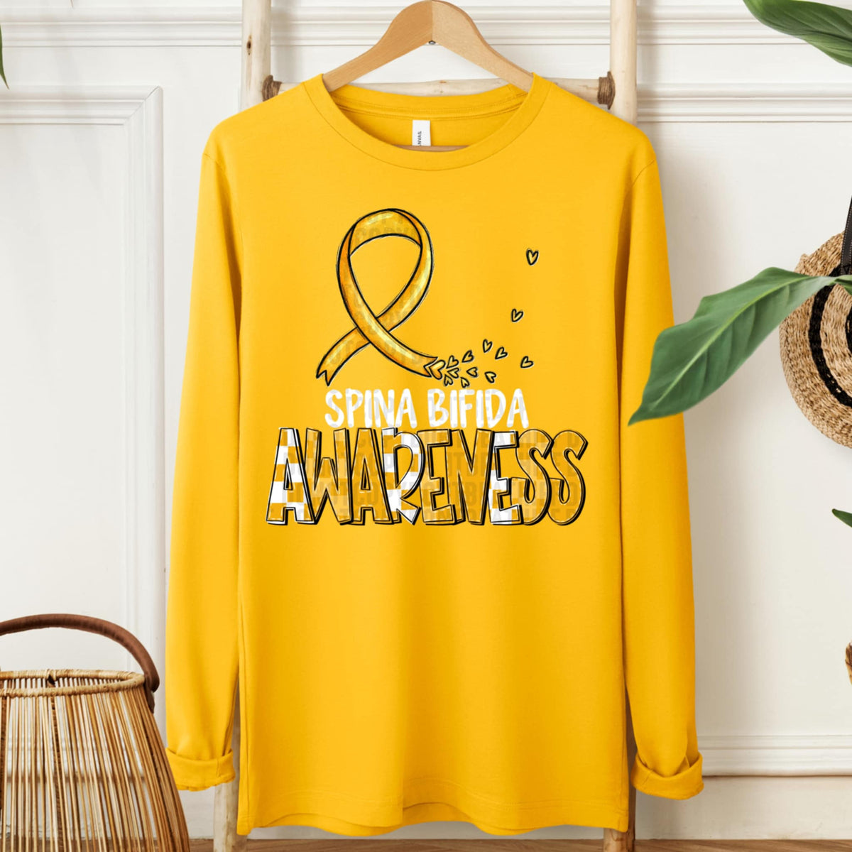 Spina Bifida awareness WHITE FONT (SDD) 107709 DTF transfer