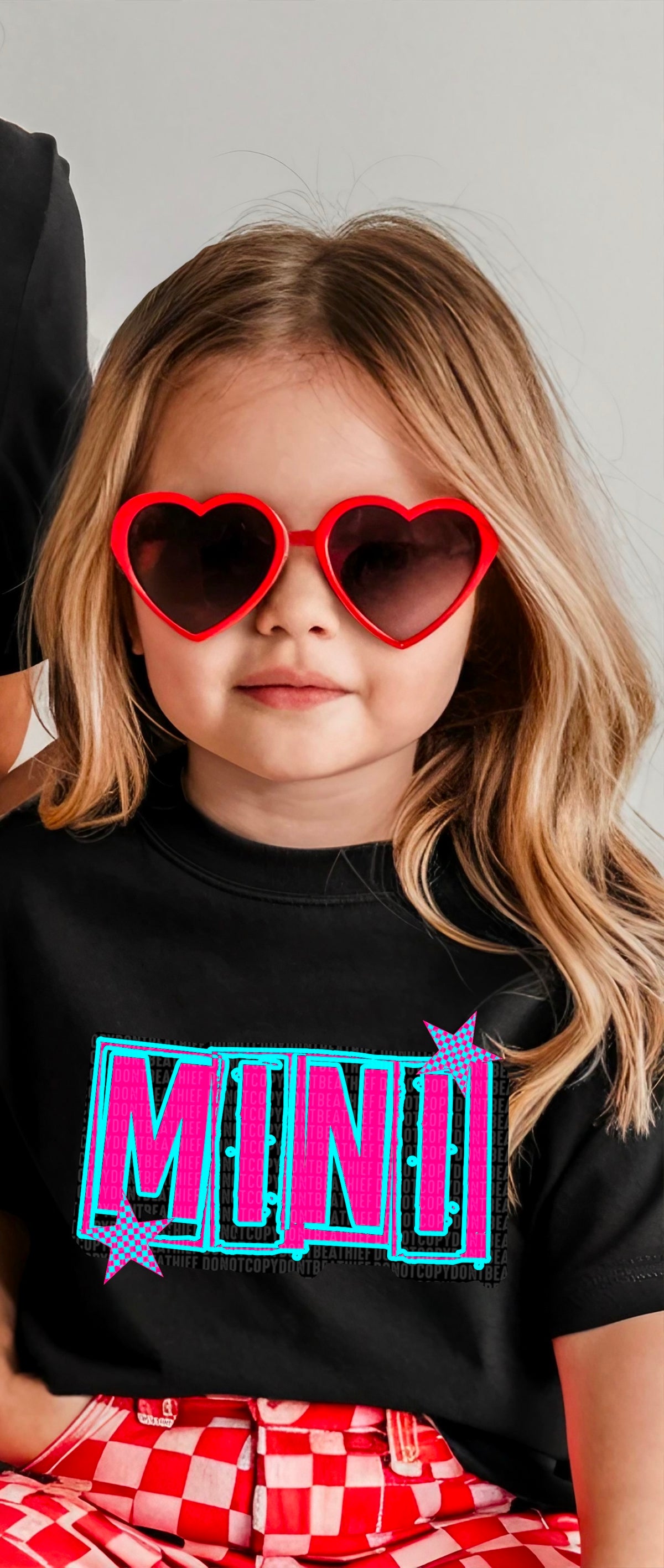 Mini pink and blue 90415 DTF transfer