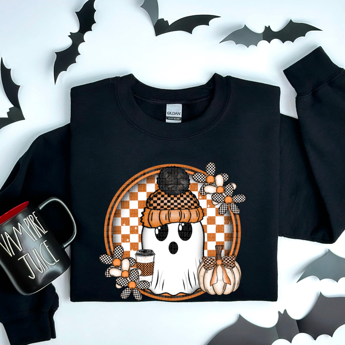 Fall ghost circle 53521 DTF transfer