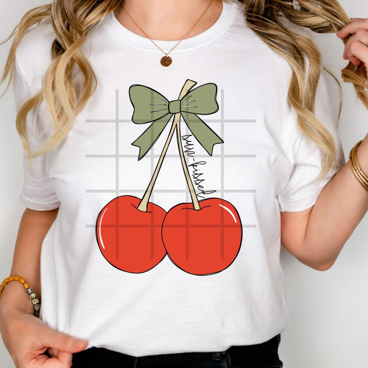 Sun-kissed cherries (FDCD) 103606 DTF transfer