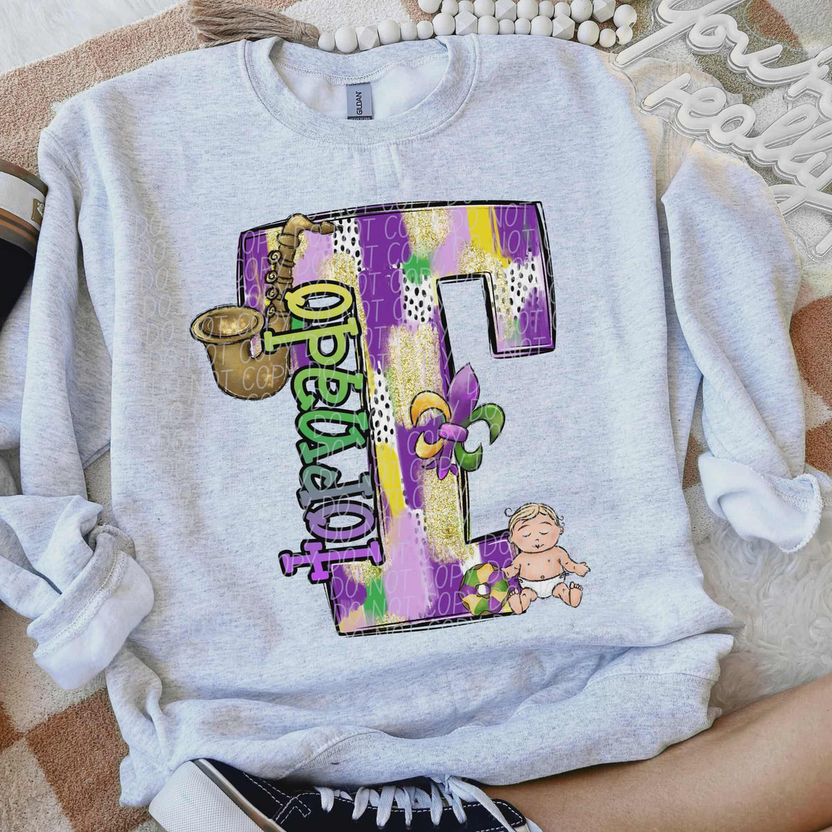 Tornado Mardi Gras (city) DTF Transfer