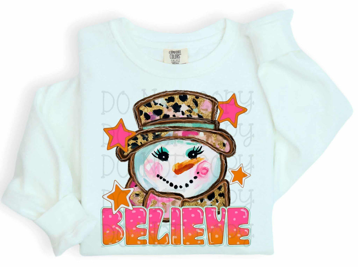 Believe Snowman (C’s) DTF transfer