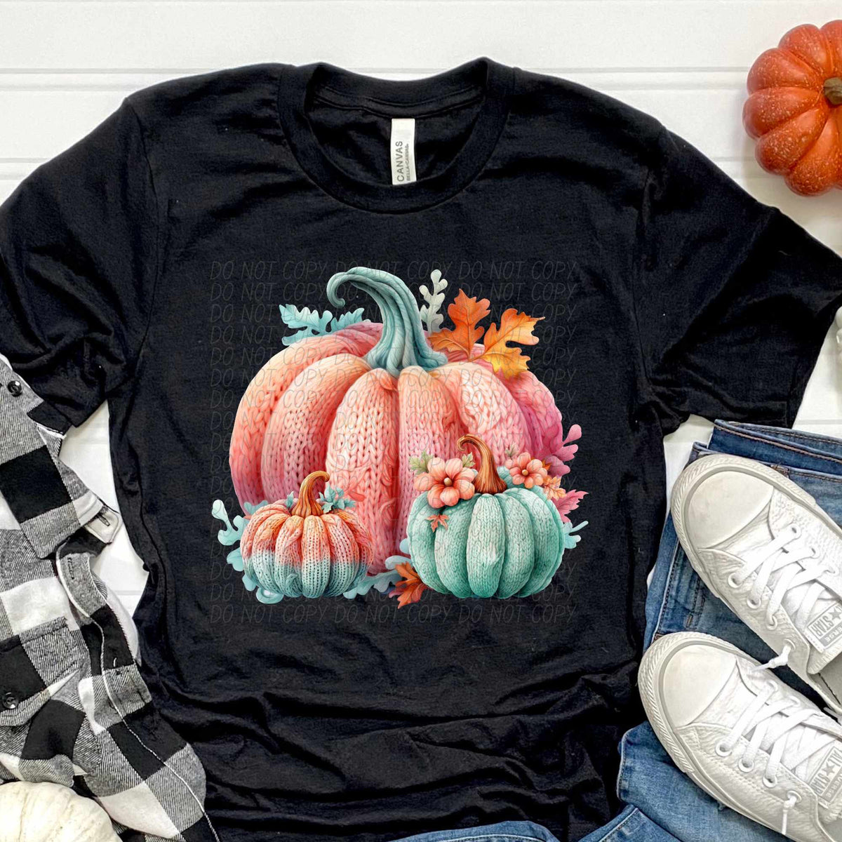 Crocheted pumpkins (CITY) 44361 DTF transfer