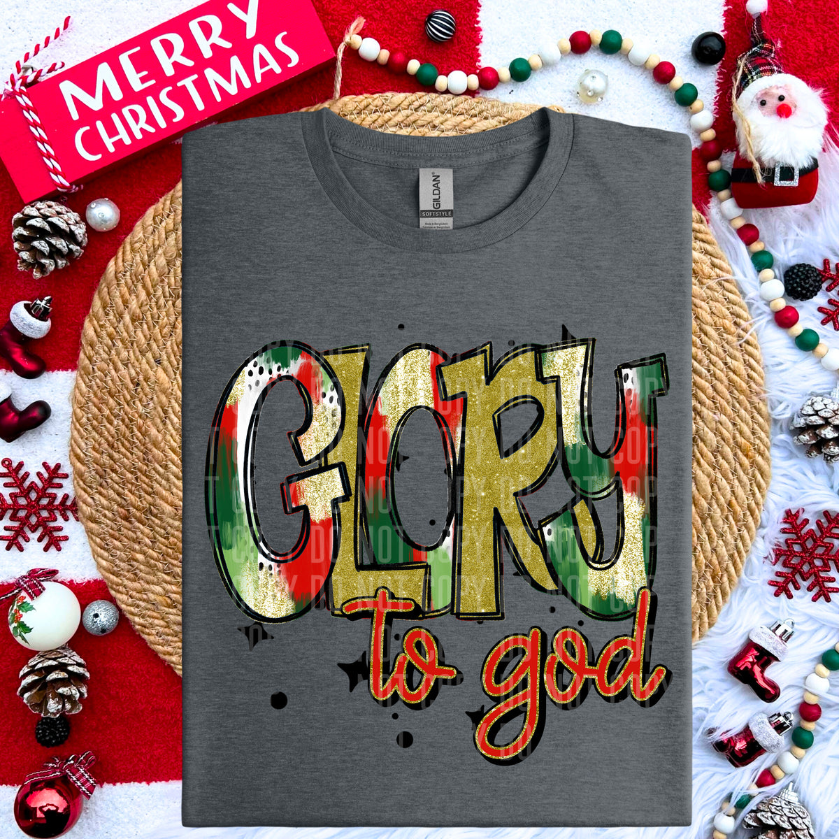 Glory to god (caplinger) 67472 DTF transfer