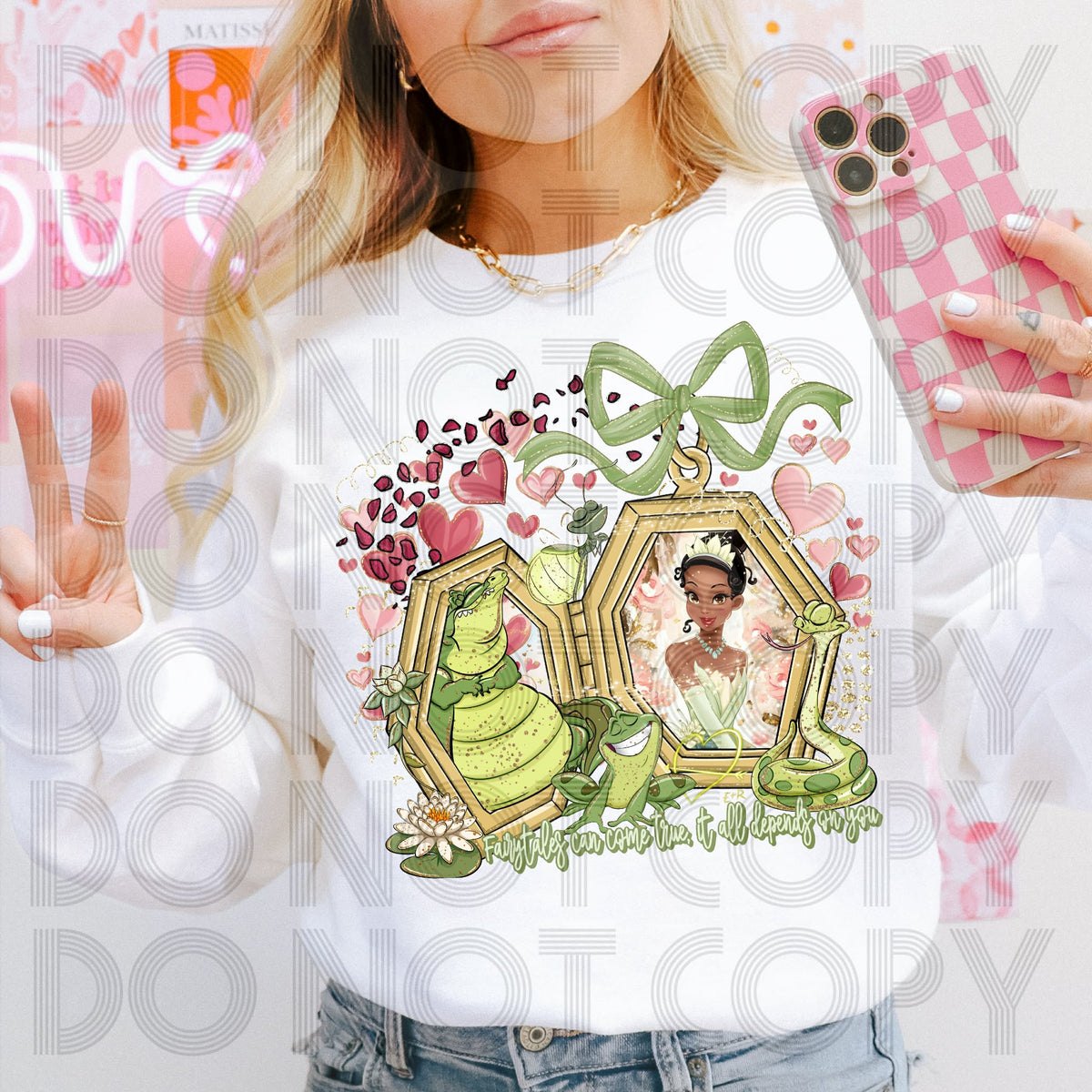 Fairy tales can come true locket (renewed) DTF transfer