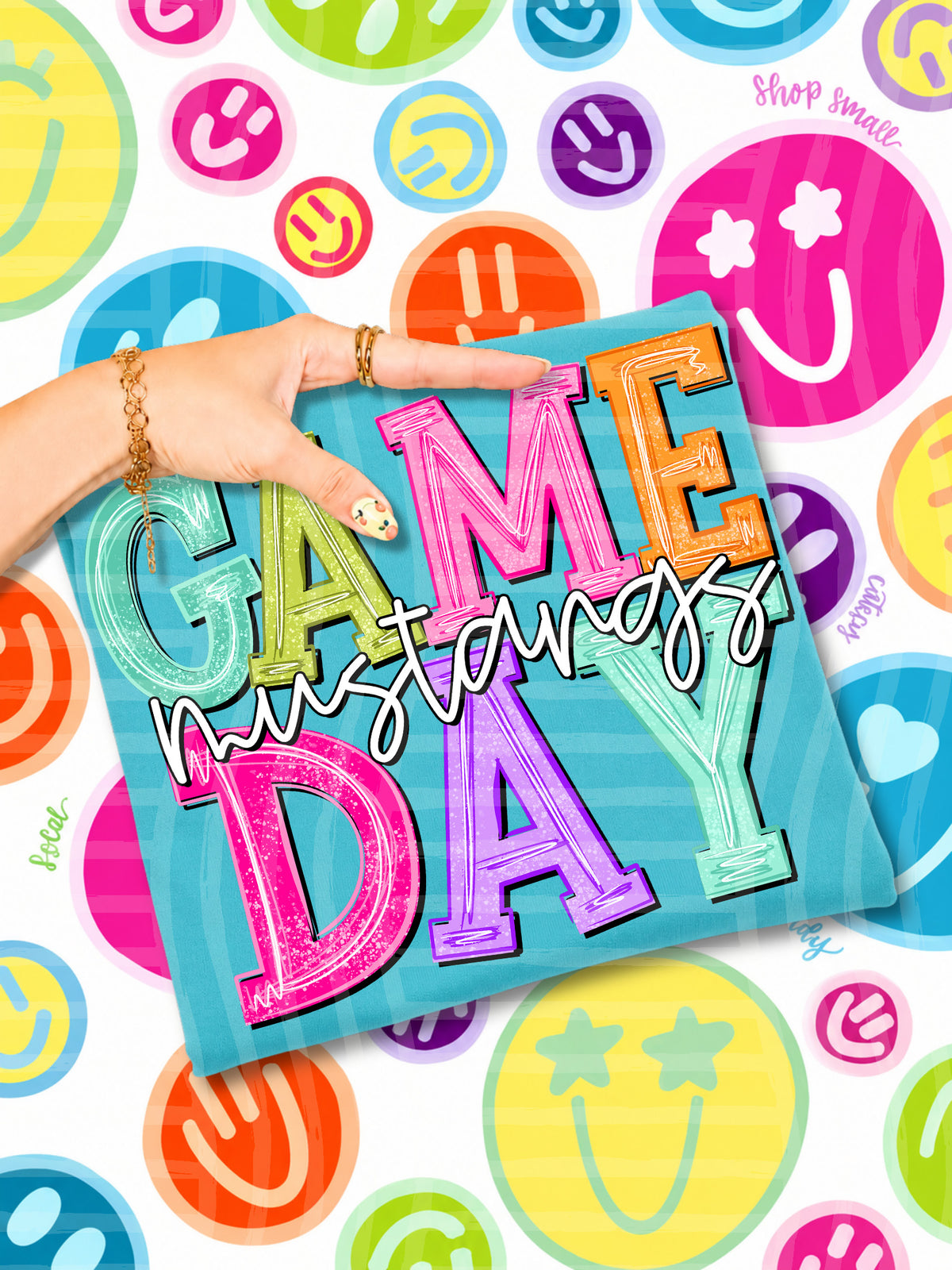mustangs simply colorful game day (caplinger) DTF Transfer