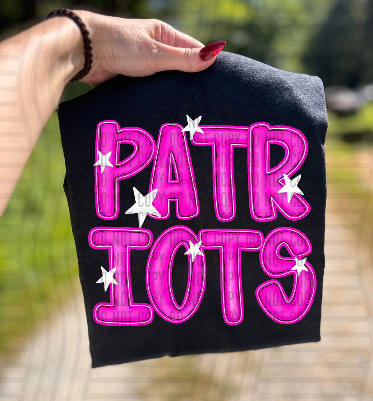 Patriots Pink And Preppy Split 112922 DTF transfer