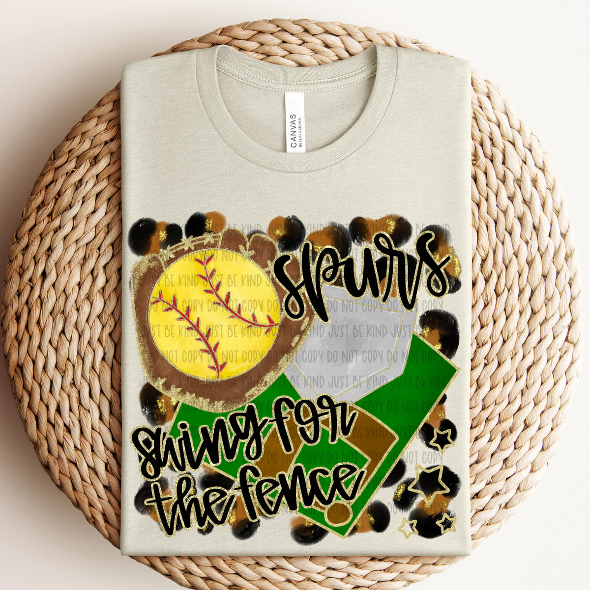 Softball Spurs For The Fence (Caplinger) 83513 DTF Transfer