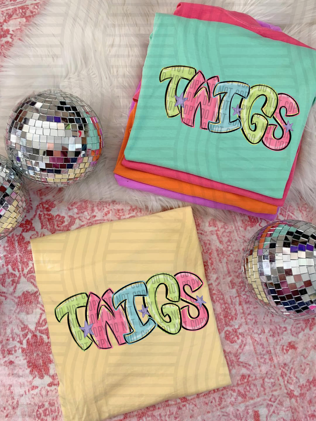 Twigs Glittery & Preppy Mascots (Caplinger) DTF transfer