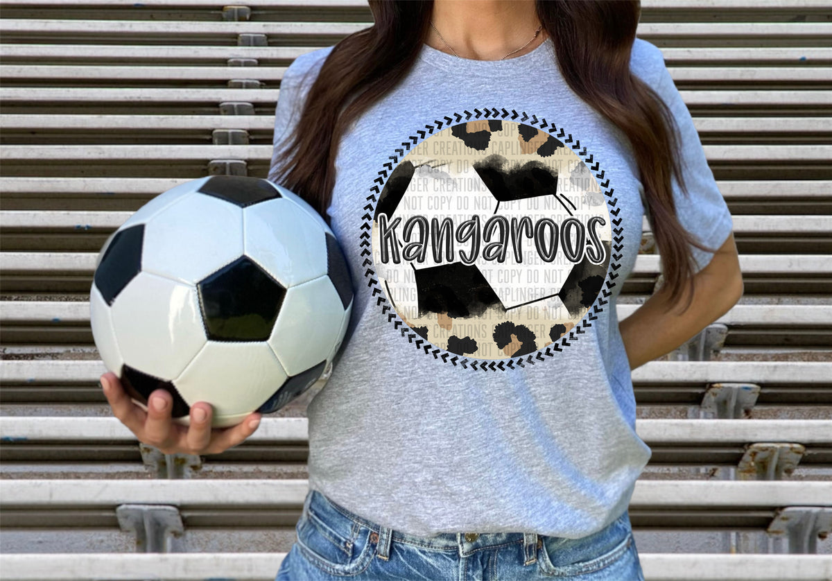 Kangaroos soccer background (Caplinger) DTF transfer