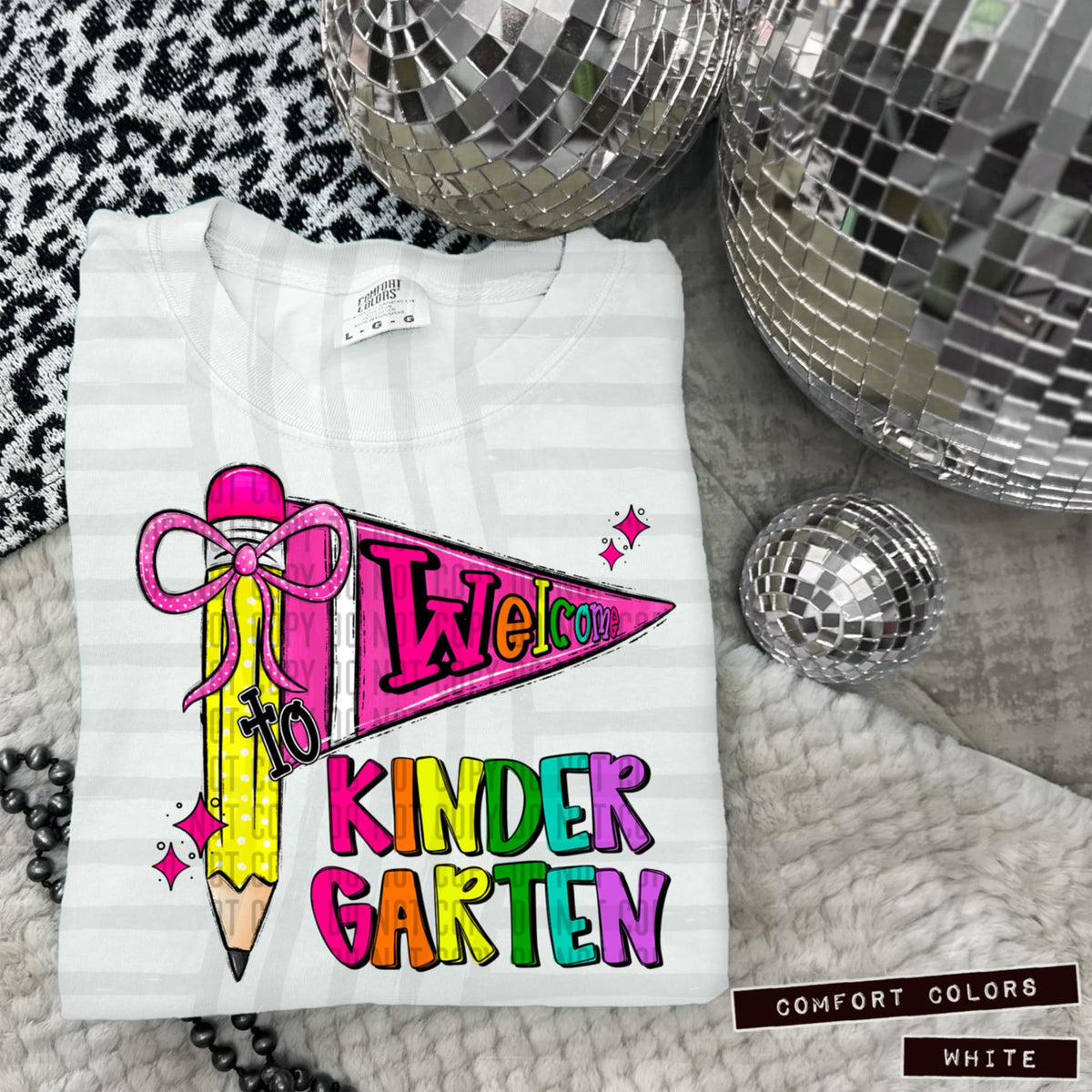 Welcome To kindergarten Grade (caplinger) DTF transfer