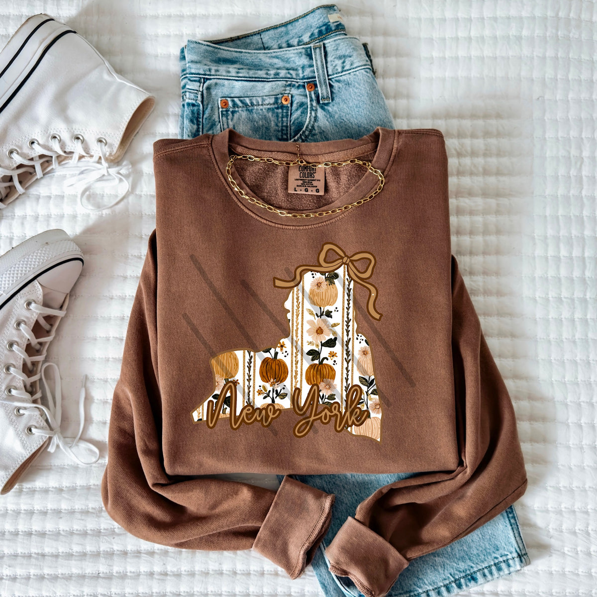 New York fall pumpkin state (MZ) 113571 DTF Transfer