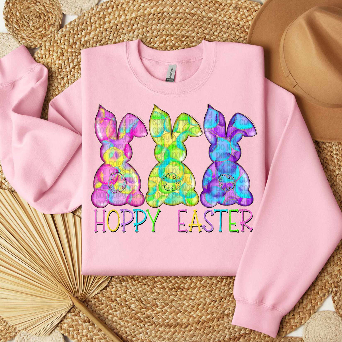 Hoppy easter colorful bunnies (VP) 82387 DTF transfer