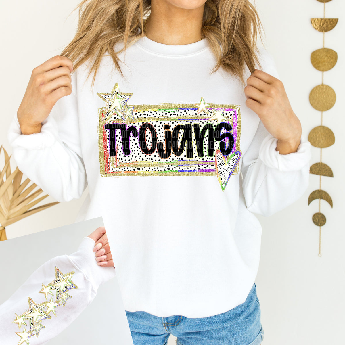 Trojans dalmatian rainbow (Caplinger) 87851 DTF transfer
