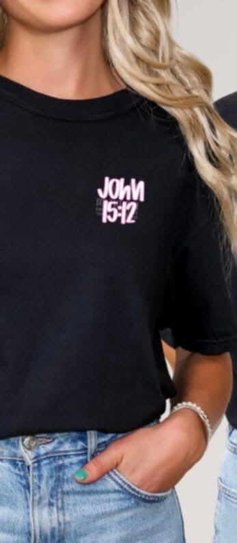 John 15:12 pocket 95107 DTF transfer