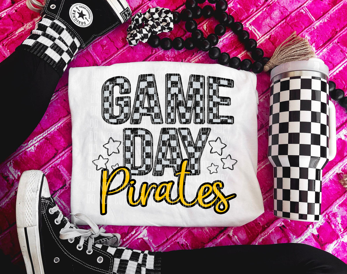 Game Day pirates (yellow) 30901 DTF transfers