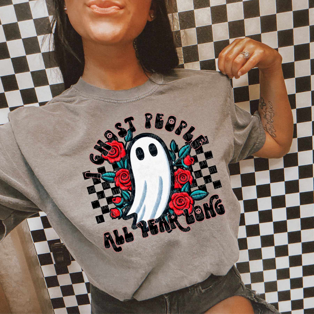 I ghost people all year long (LANE) 50888 DTF transfer
