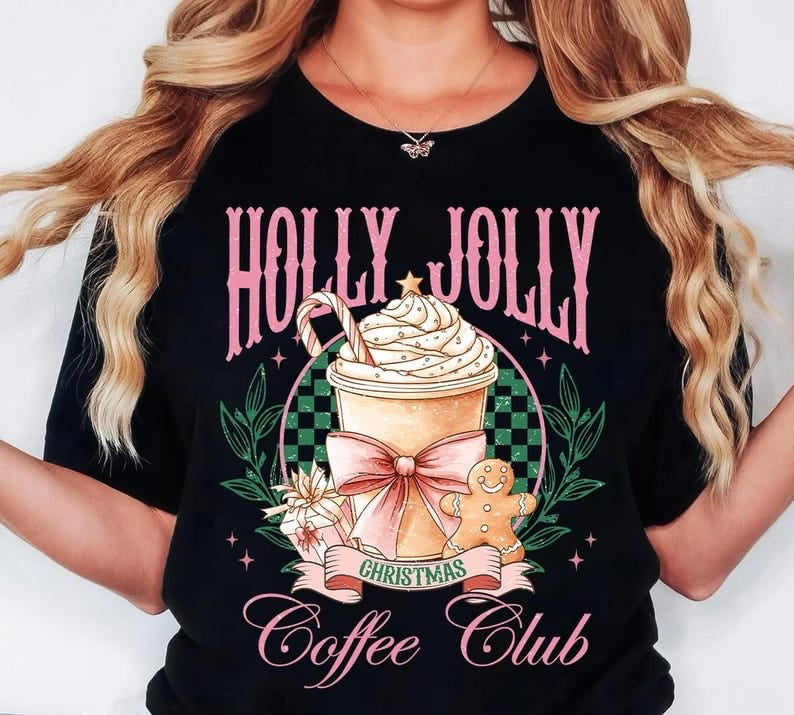 Holly jolly coffee club 64828 DTF transfer