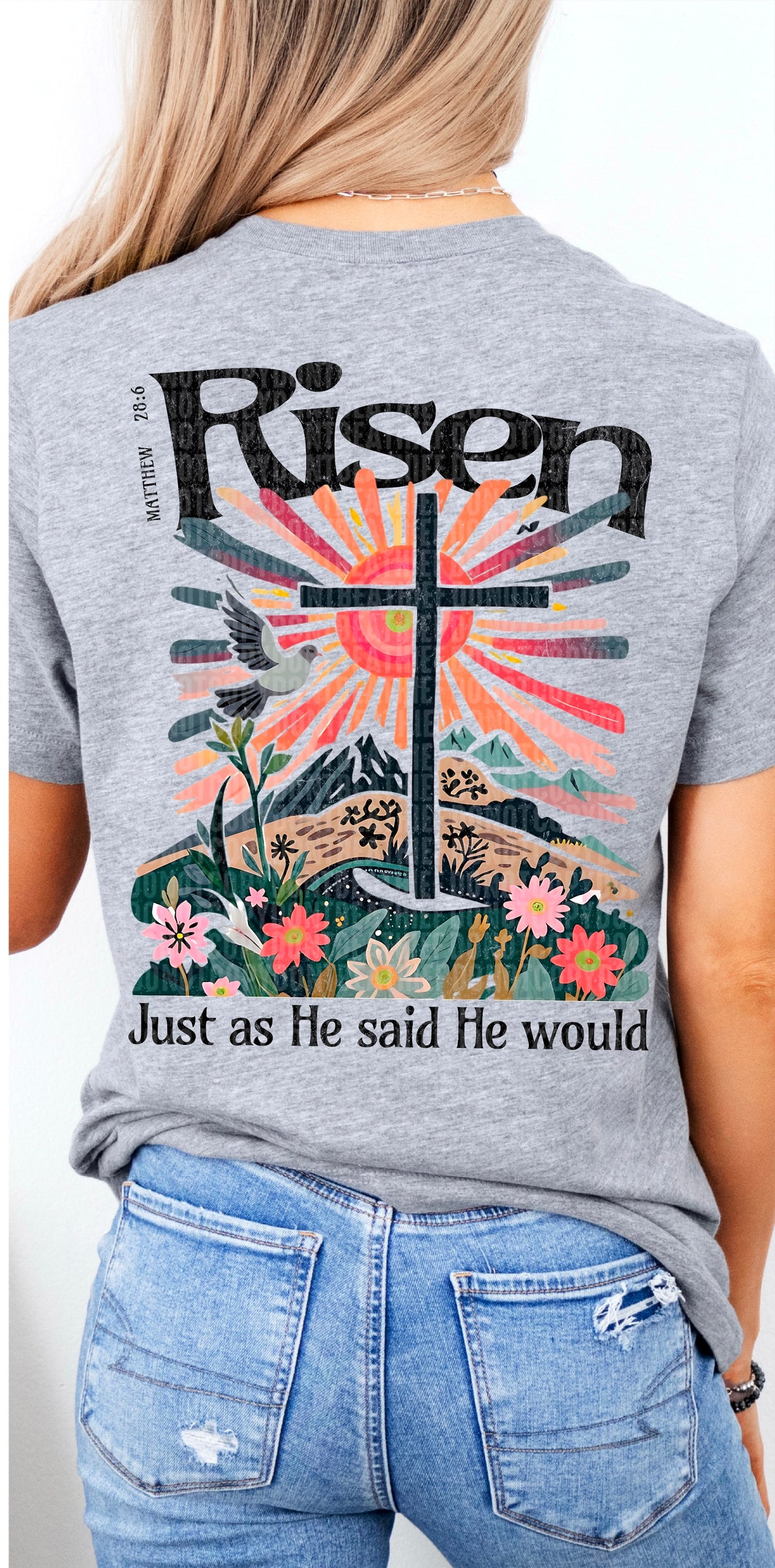 Risen just as he said he would 94879 DTF transfer