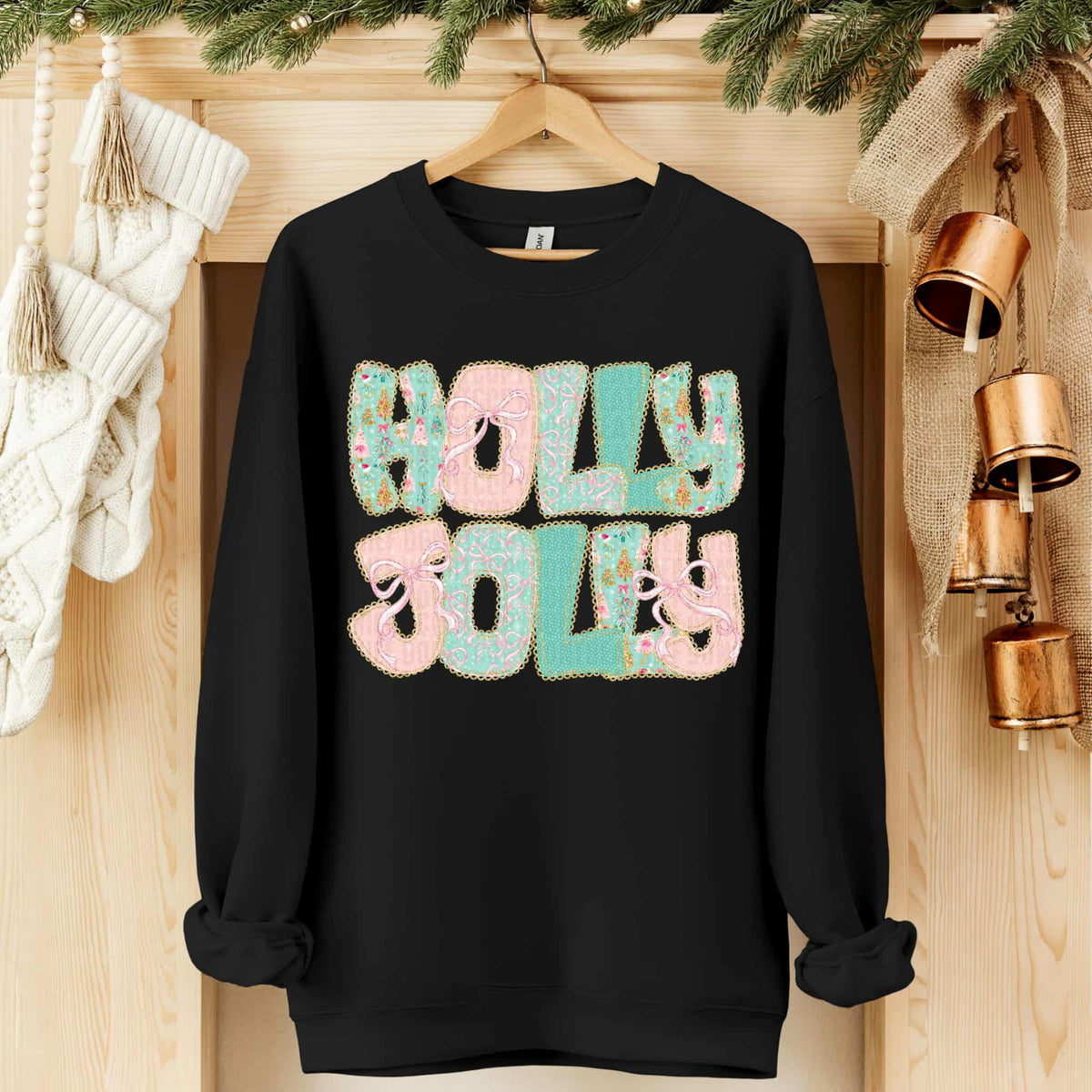 Holly Jolly pastels (SDD) DTF Transfer