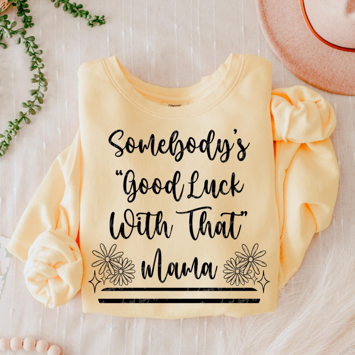 Somebody’s “good luck with that” mama BLACK (VIRGO) 90820 DTF transfer