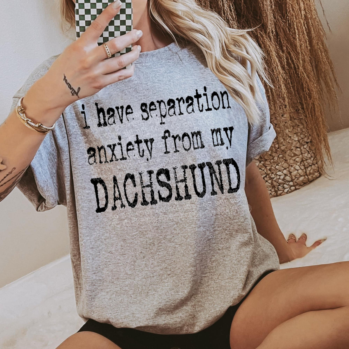 I have separation anxiety from my dachshund (TTD) 87942 DTF transfer